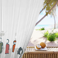 Window Curtain, Blackout, Characters Grey