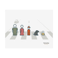 Unframed Poster, Made in Australia, Characters Grey