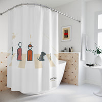 Shower Curtain, Characters Cream
