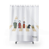 Shower Curtain, Characters Cream