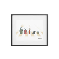 Framed Poster, Matte, Made in Australia, Characters Cream