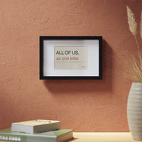 Framed Poster, Black Frame, Made in Australia, Writing
