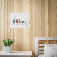 Unframed Poster, Made in Australia, Characters Grey