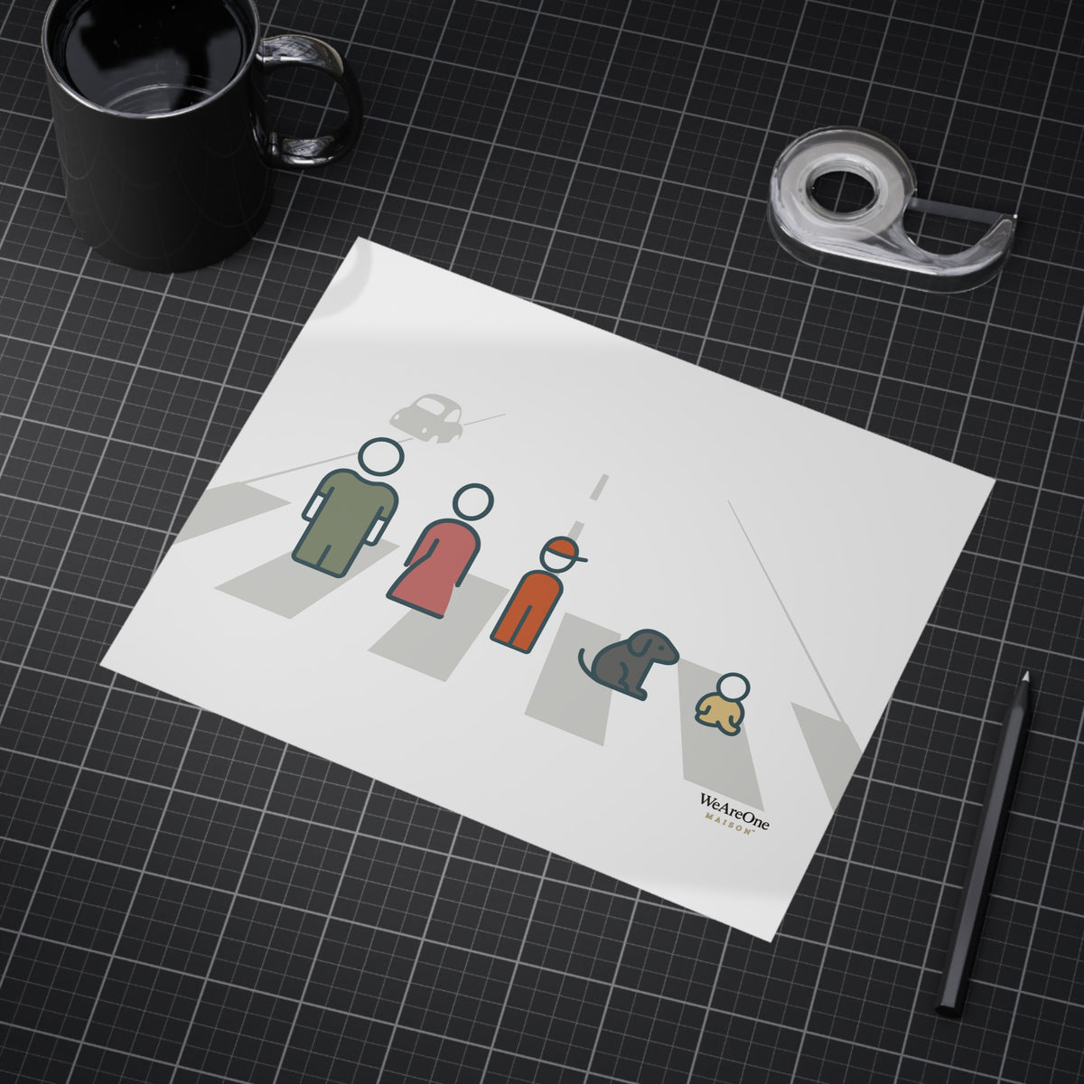 Unframed Prints, Characters Grey