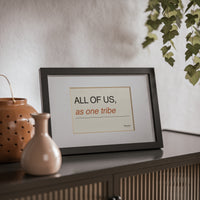 Framed Poster, Black Frame, Made in Australia, Writing
