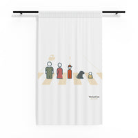 Sheer Window Curtain, Characters Cream