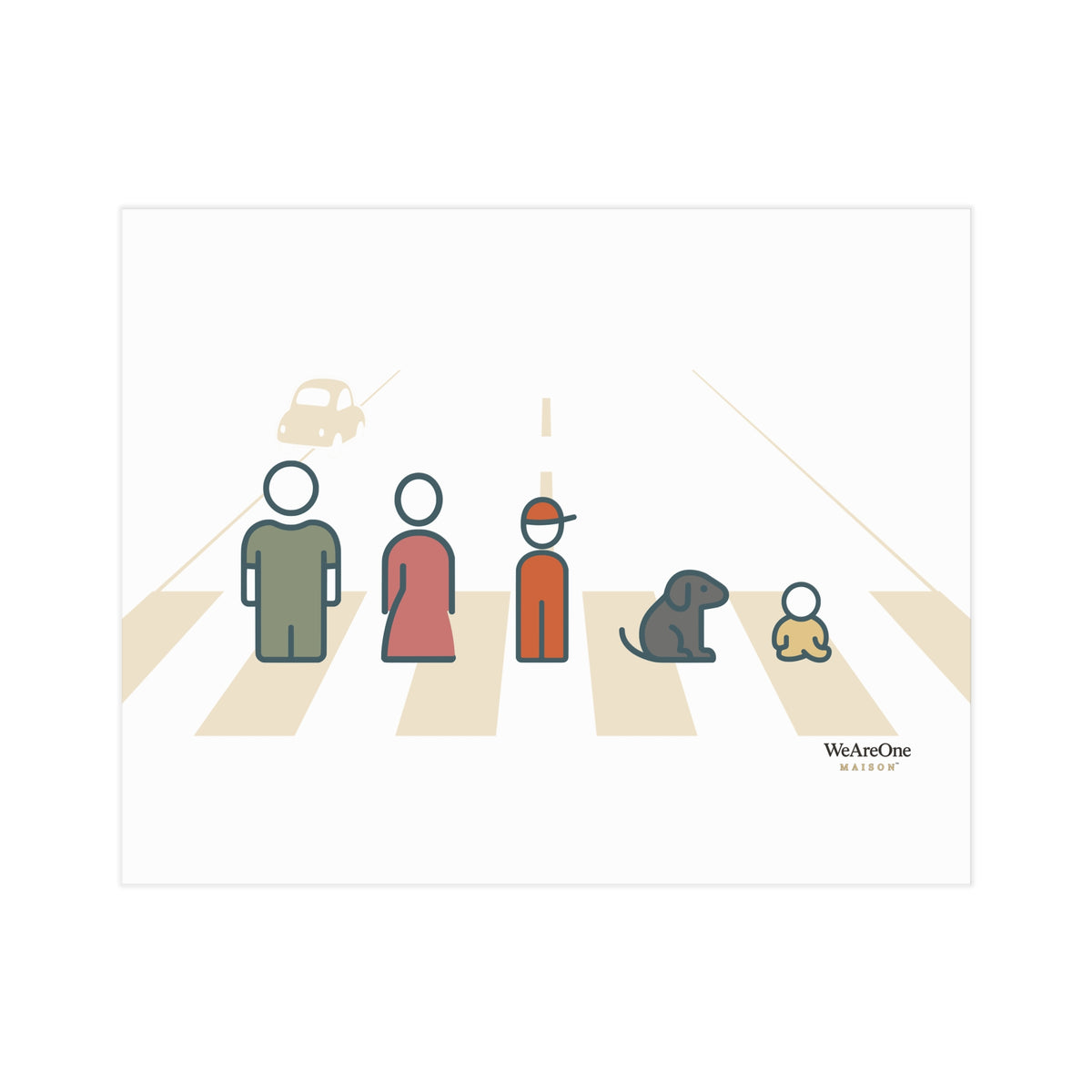 Unframed Prints, Characters Cream