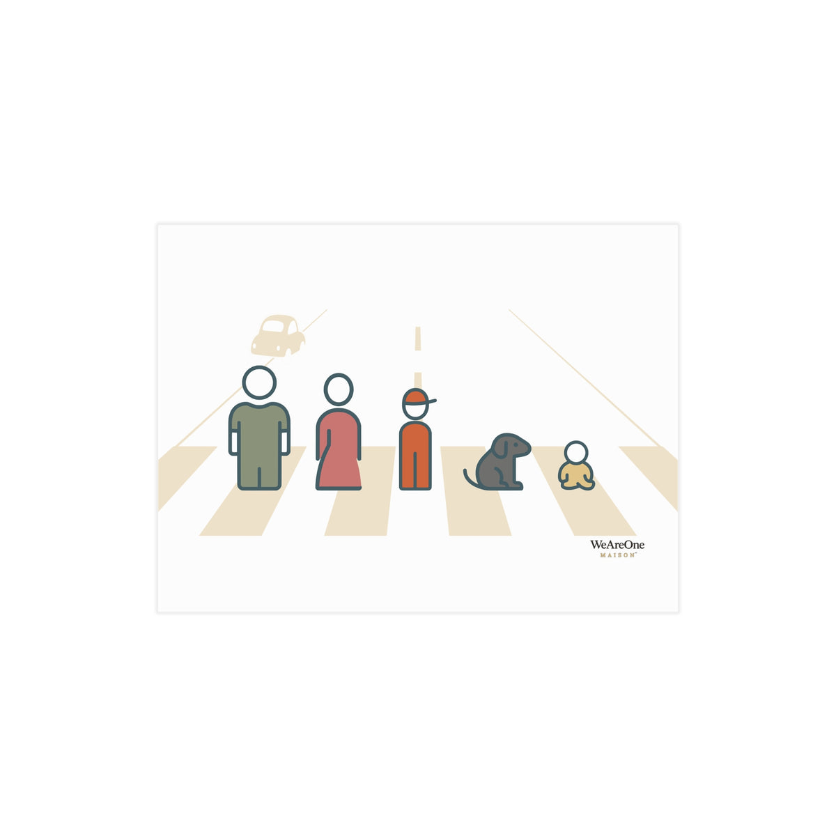 Unframed Prints, Characters Cream