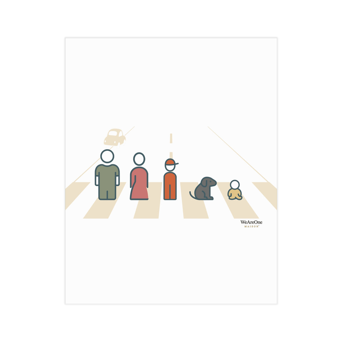 Unframed Prints, Characters Cream