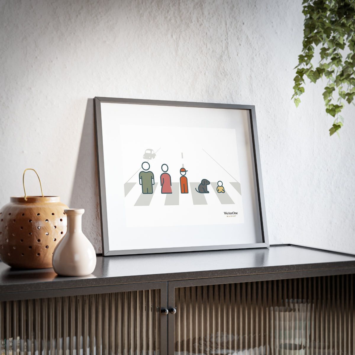 Framed Poster, Matte, Made in Australia, Characters Grey