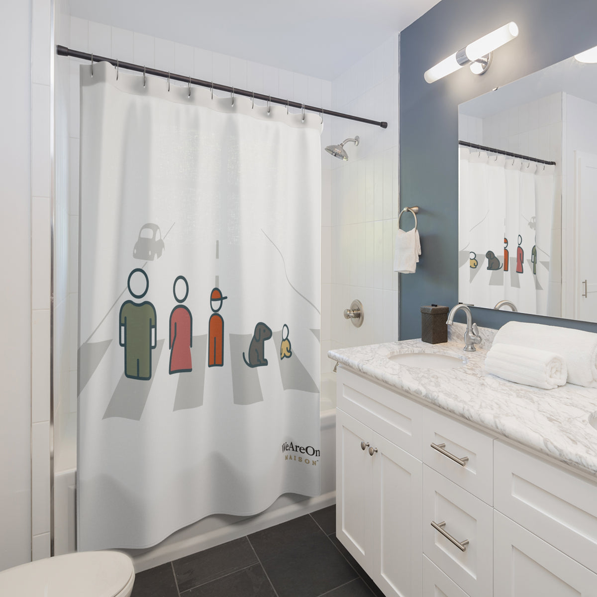 Shower Curtain, Characters Grey