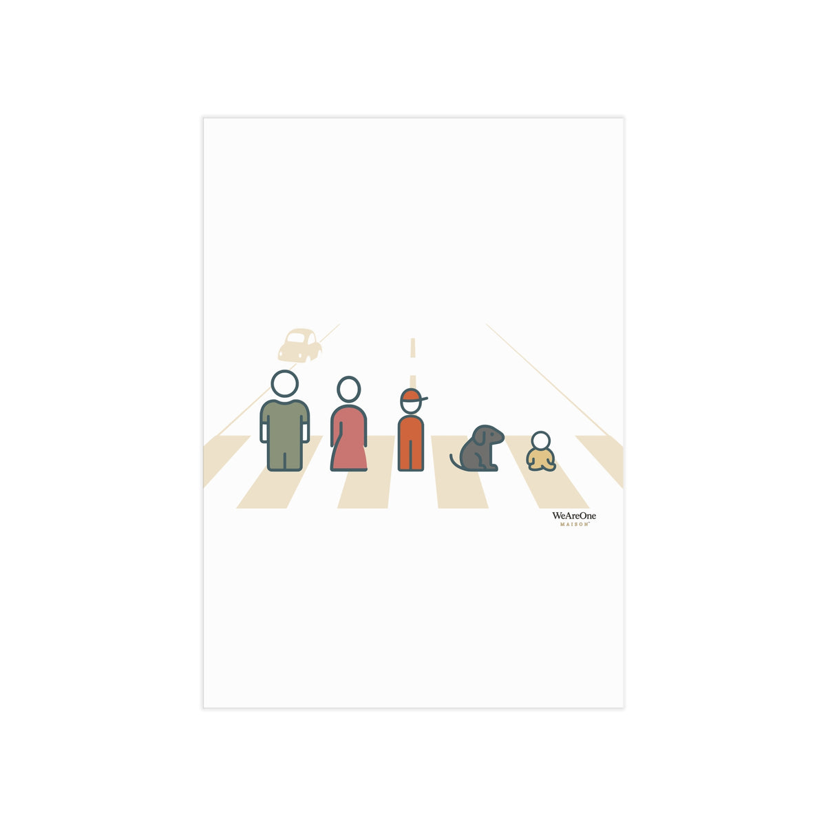 Unframed Prints, Characters Cream