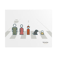 Unframed Poster, Made in Australia, Characters Grey