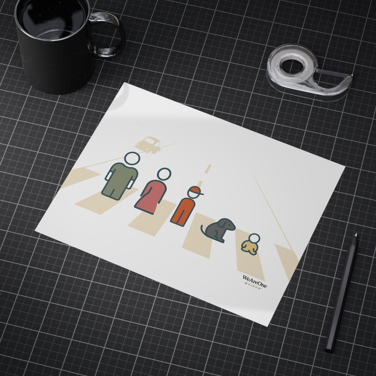 Unframed Prints, Characters Cream