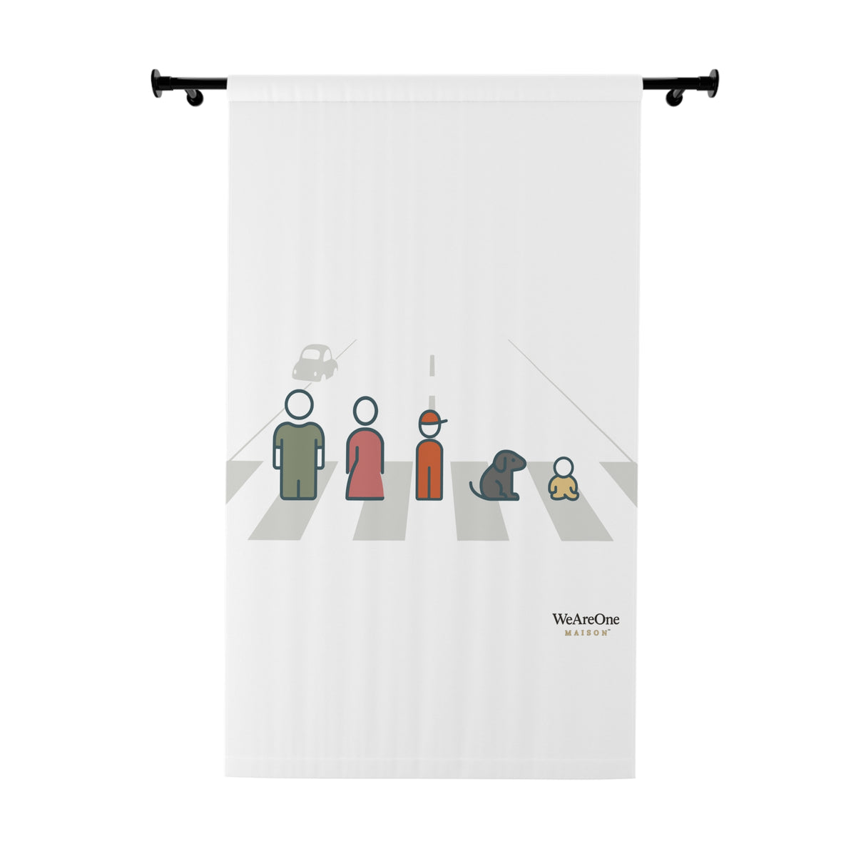 Window Curtain, Blackout, Characters Grey